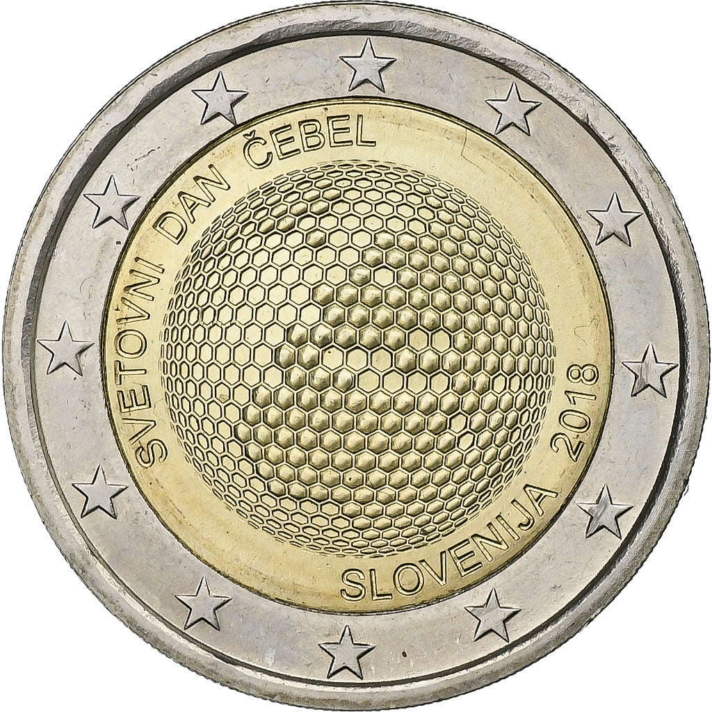 Eslovenia, 2 Euro, 2018, Bimetálico, SC