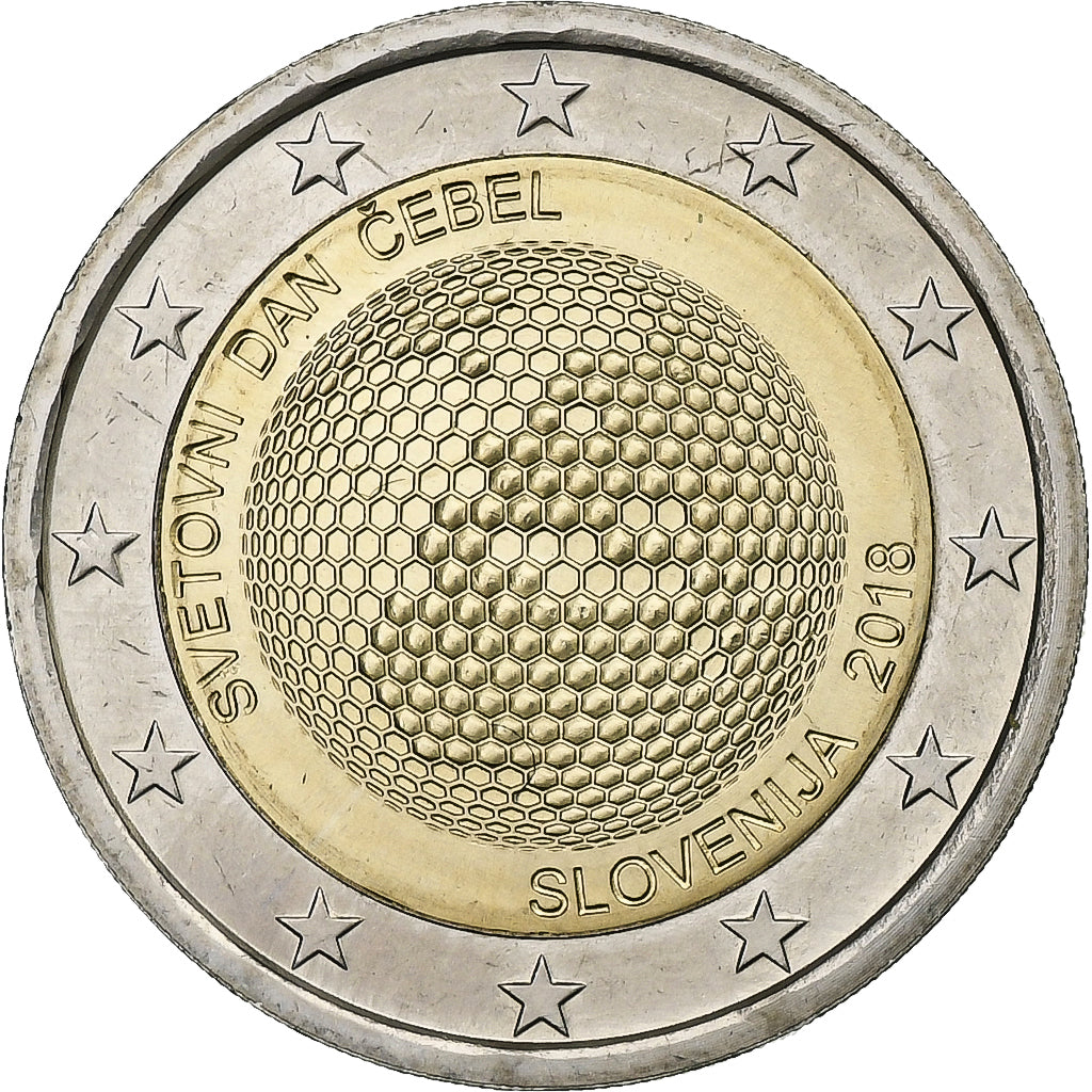 Slovénie, 2 Euro, 2018, Bimétallique, SPL