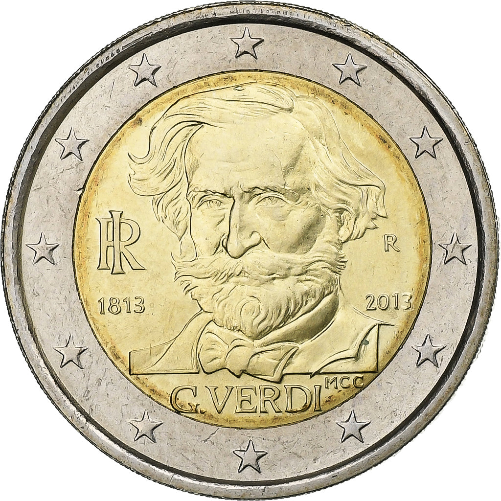 Italia, 2 Euro, 2013, Rome, Bimetálico, SC