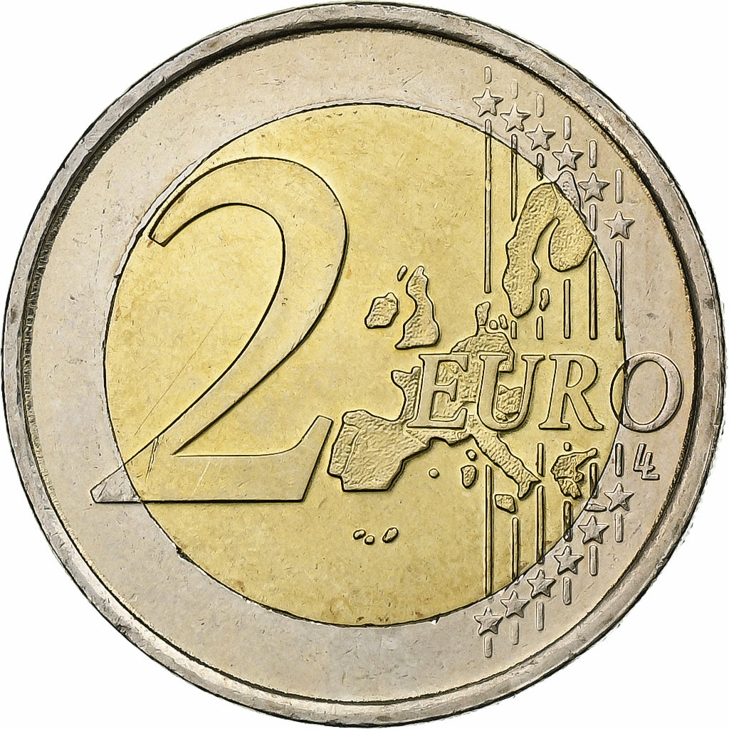 Greece, 2 Euro, 2004, Athens, Bi-Metallic, MS(63), KM:188