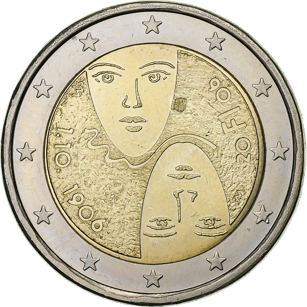 Finnland, 2 Euro, Suffrage universel, 2006, Vantaa, UNZ, Bi-Metallic, KM:125