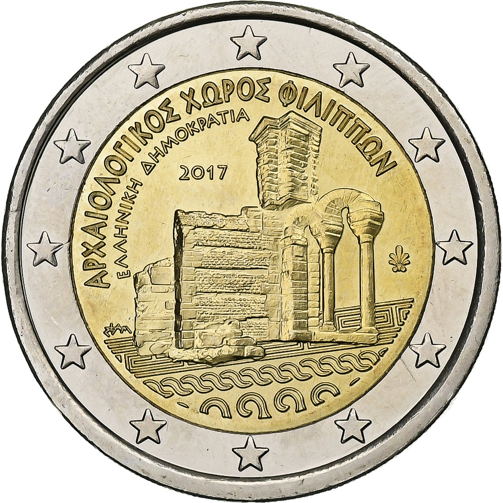 Grecia, 2 Euro, 2017, Bimetálico, SC