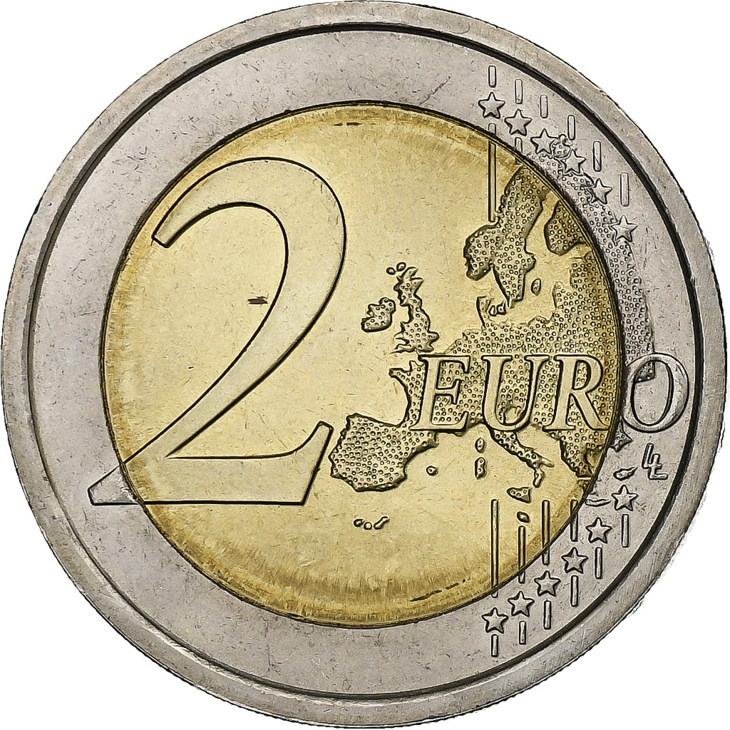 Italy, 2 Euro, LOUIS BRAILLE., 2009, Rome, Bi-Metallic, MS(63), KM:310