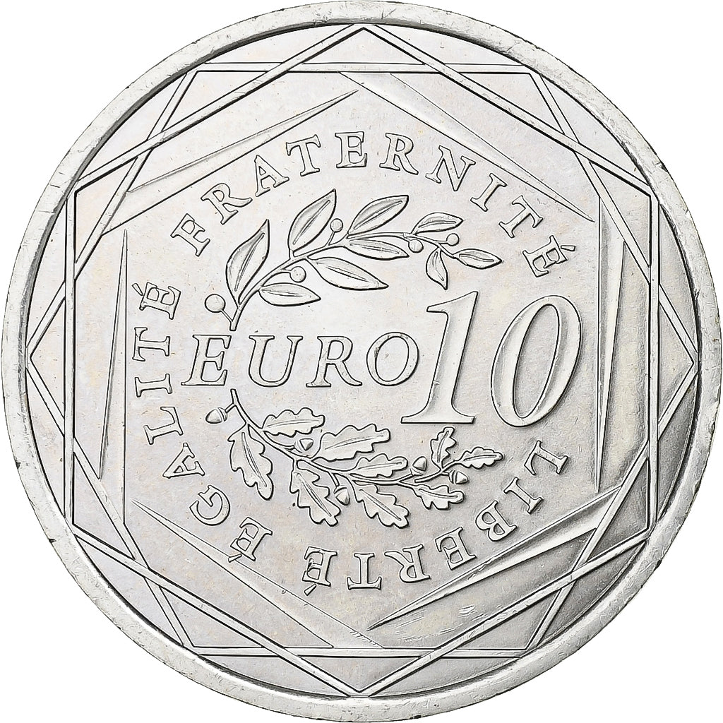 France, 10 Euro, Semeuse, 2009, Silver, MS(63)