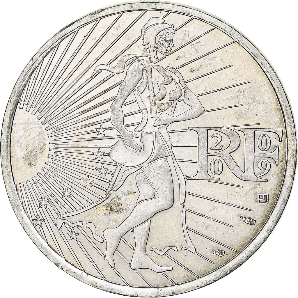 Francja, 10 Euro, Semeuse, 2009, Srebro, MS(63)