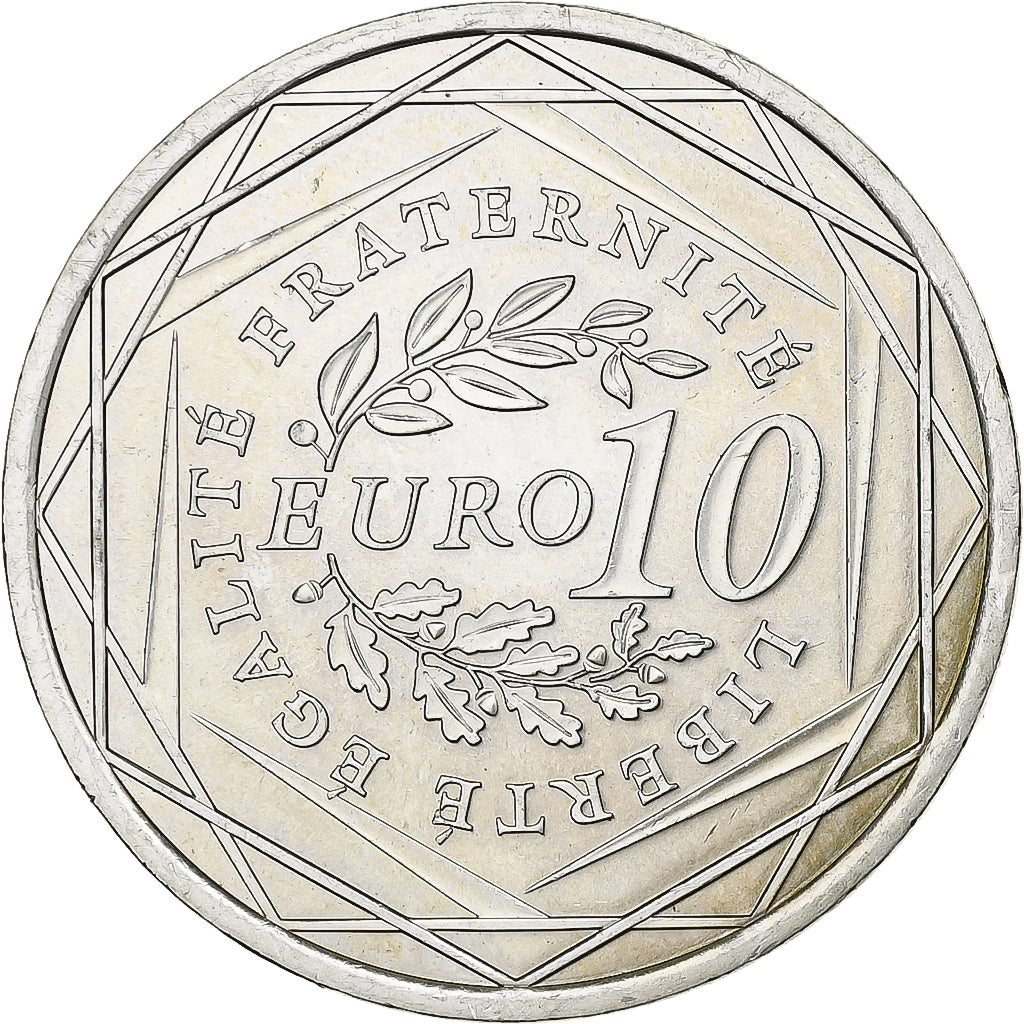 Francja, 10 Euro, Semeuse, 2009, Srebro, MS(63)