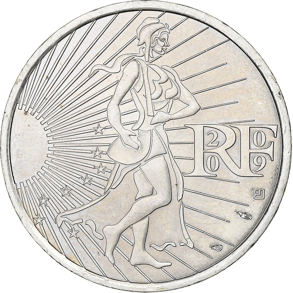 France, 10 Euro, Semeuse, 2009, Argent, SPL