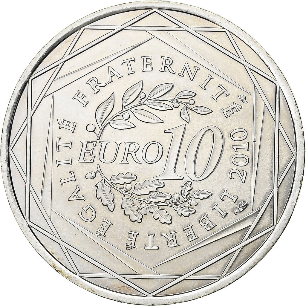 Frankrijk, 10 Euro, Île-de-France, 2010, Paris, Zilver, PR+, KM:1657