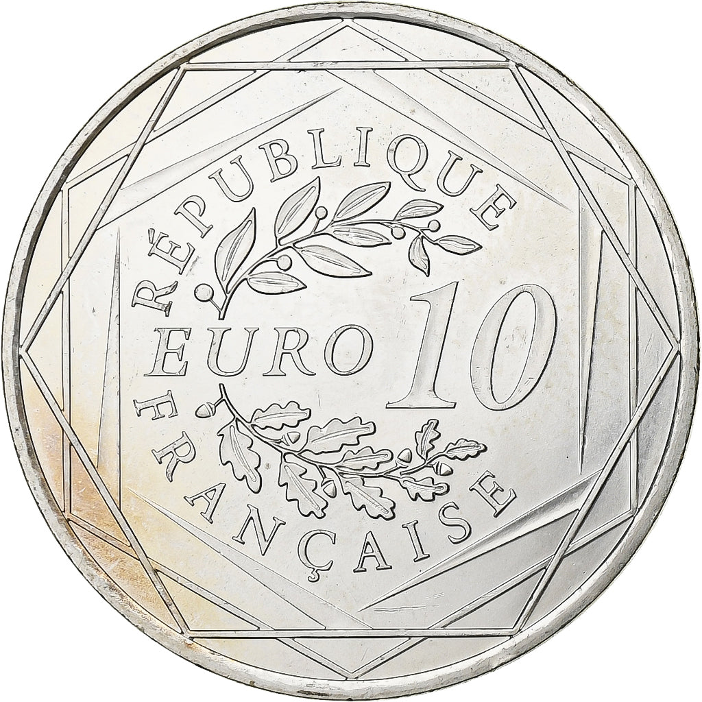 Francja, 10 Euro, 2013, Paris, Srebro, MS(64), KM:2073