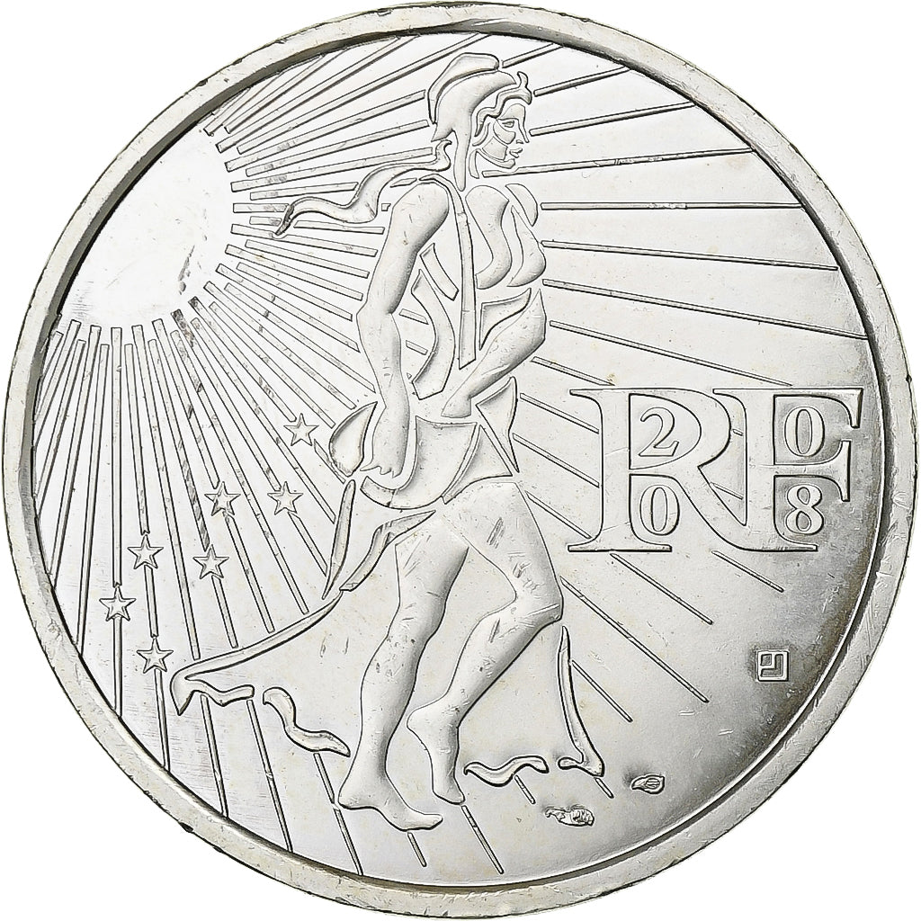 Frankrijk, 15 Euro, 2008, Paris, Zilver, UNC-, Gadoury:EU288, KM:1535