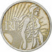 Francja, 5 Euro, Semeuse, 2008, Srebro, MS(63), KM:1534
