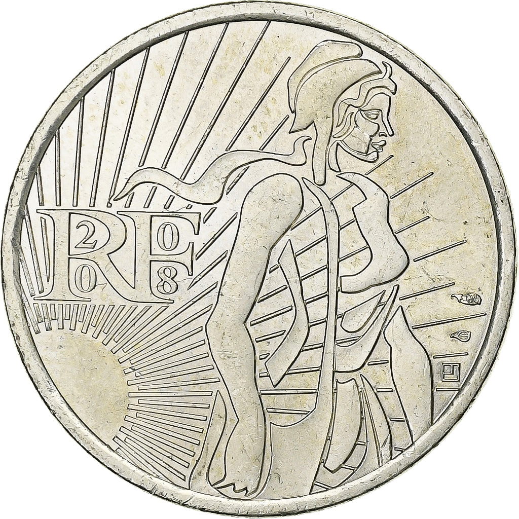 Frankrijk, 5 Euro, Semeuse, 2008, Zilver, UNC-, KM:1534