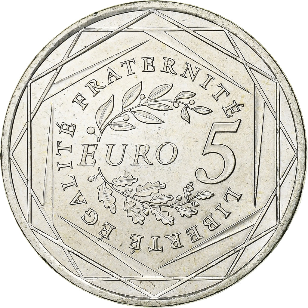 France, 5 Euro, Semeuse, 2008, Silver, MS(63), KM:1534