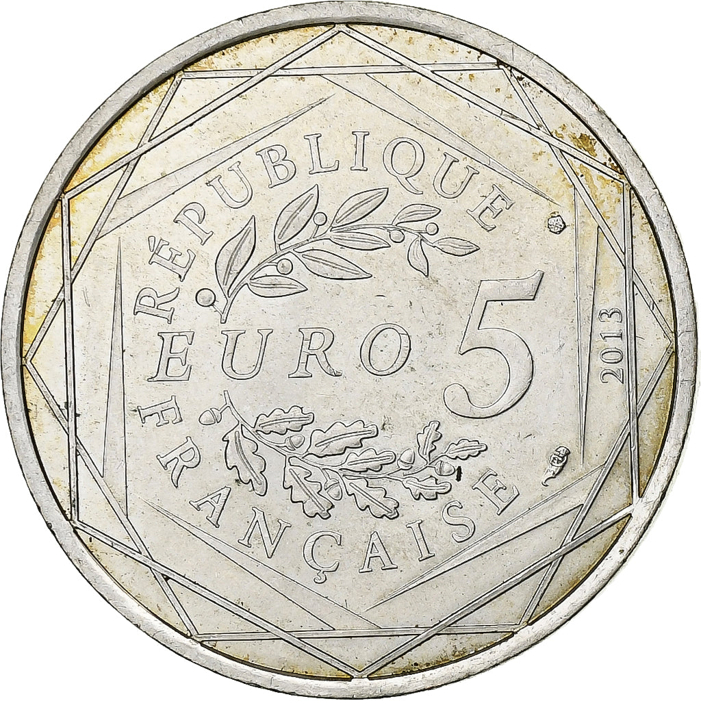 Francja, 5 Euros, Liberté, 2013, Srebro, MS(60-62), Gadoury:EU647