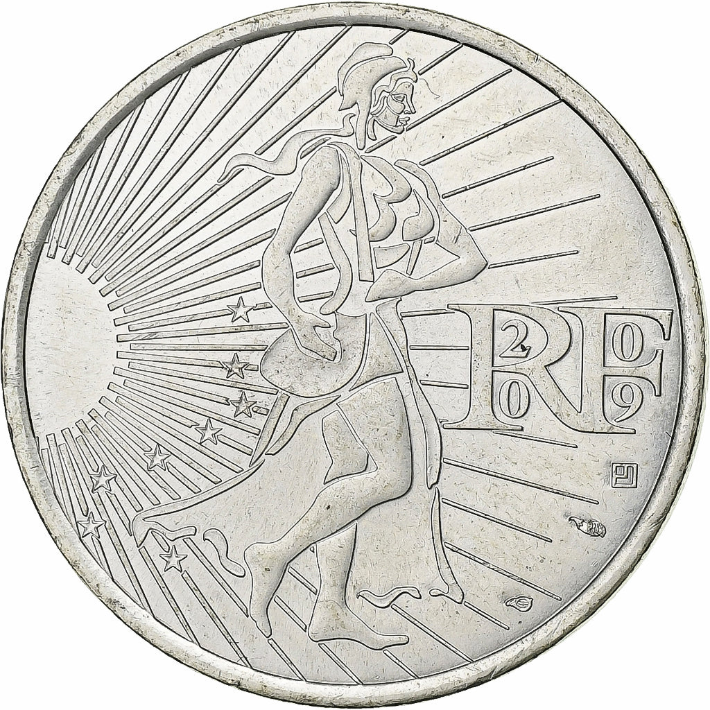 Francja, 10 Euro, 2009, Srebro, MS(63), Gadoury:EU337, KM:1580