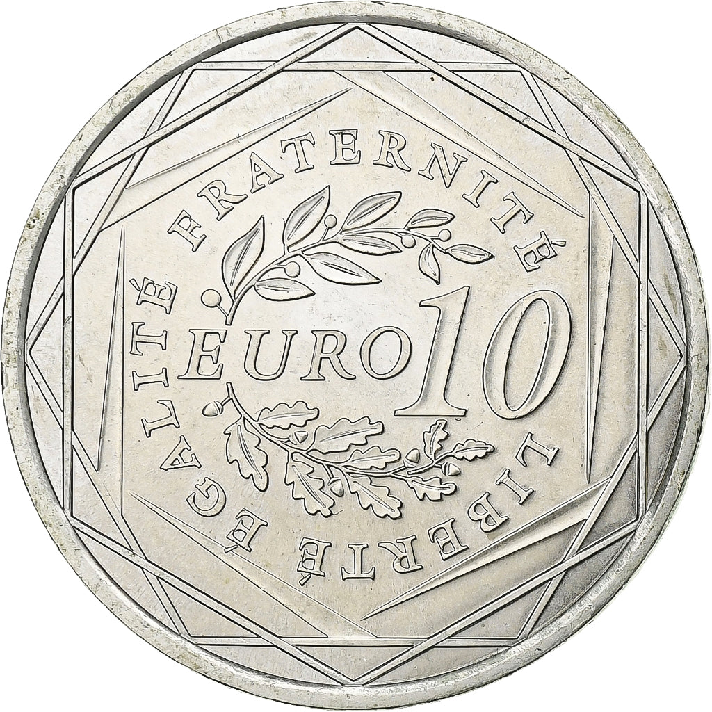 France, 10 Euro, Semeuse, 2009, Silver, MS(63), Gadoury:EU337, KM:1580