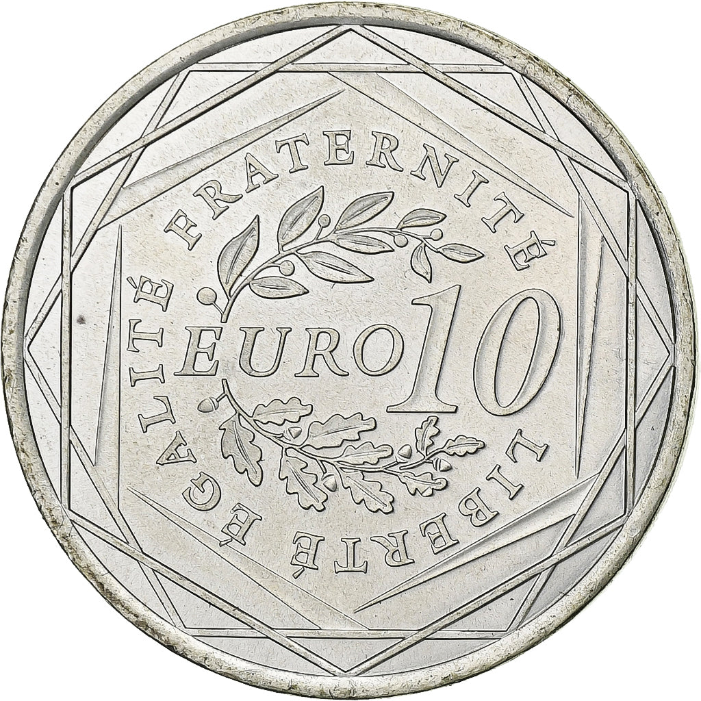 France, 10 Euro, Semeuse, 2009, Silver, MS(63), Gadoury:EU337, KM:1580