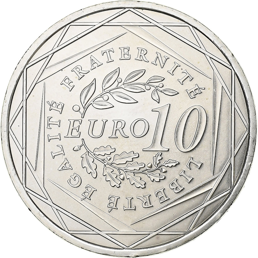France, 10 Euro, Semeuse, 2009, Silver, MS(65-70), Gadoury:EU337, KM:1580