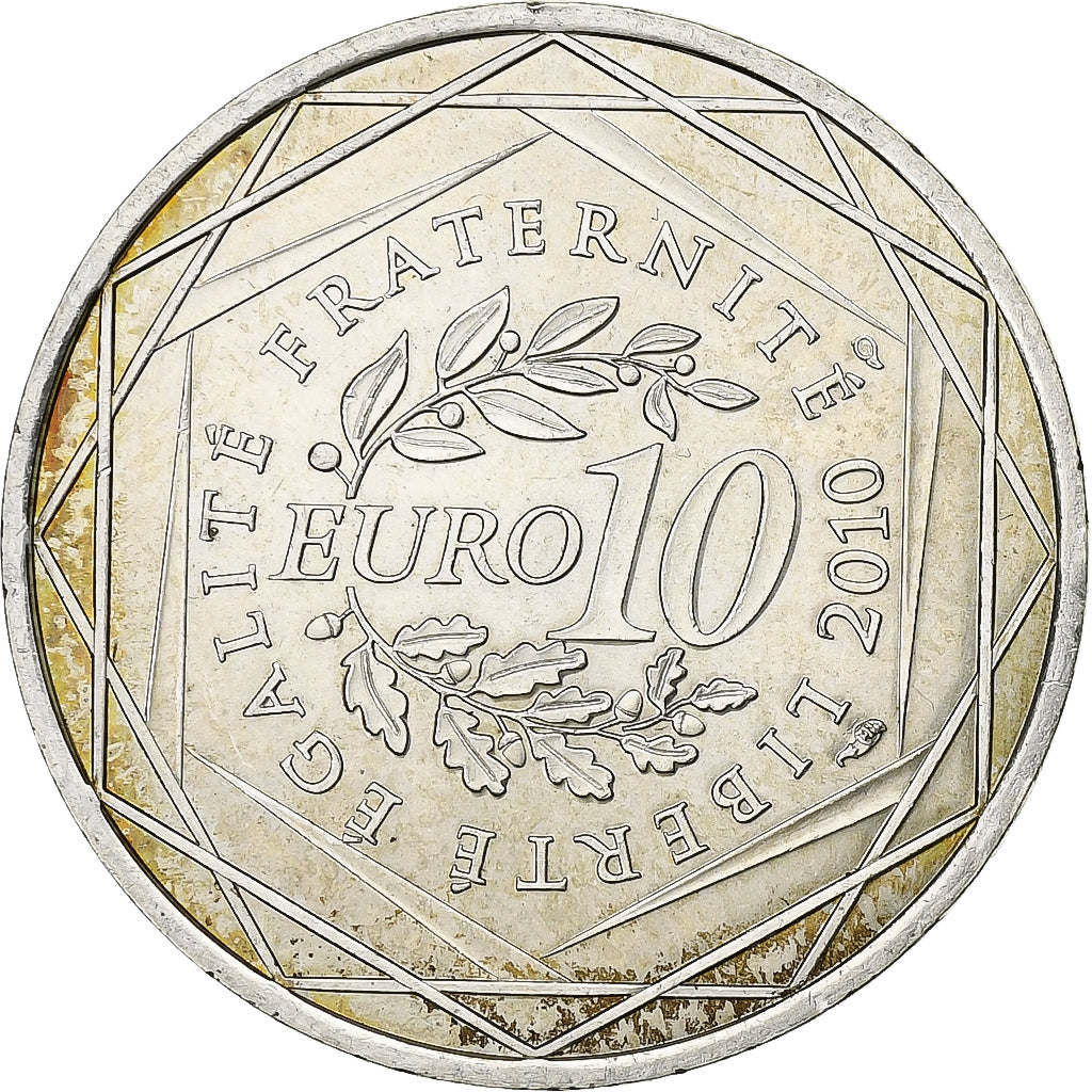 France, 10 Euro, Nord-Pas-de-Calais, 2010, Paris, Silver, MS(63), Gadoury:EU399,
