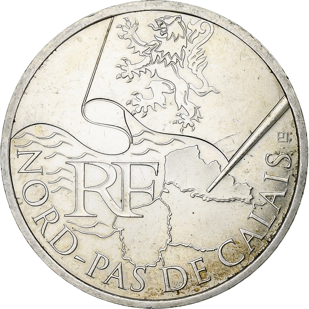 Francja, 10 Euro, 2010, Paris, Srebro, MS(63), Gadoury:EU399, KM:1664