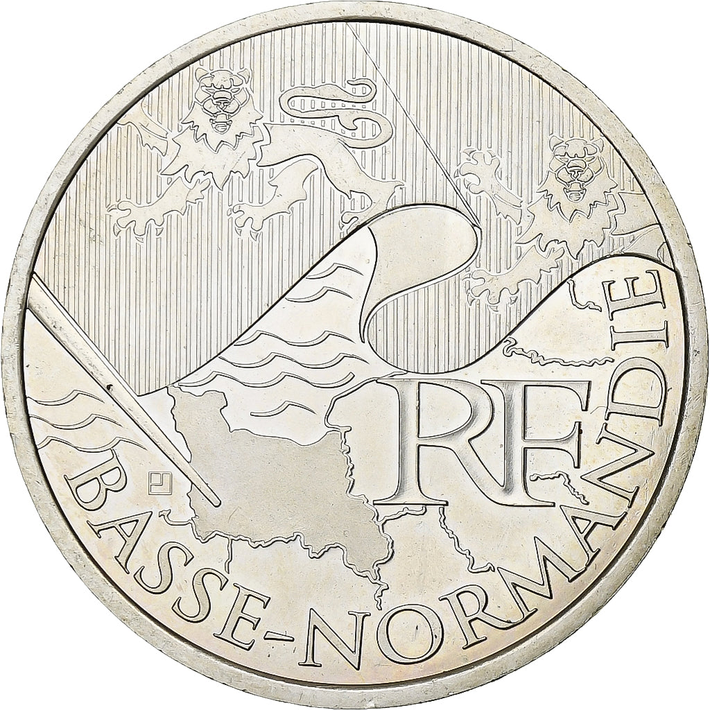 Francja, 10 Euro, 2010, Paris, Srebro, MS(64), KM:1647