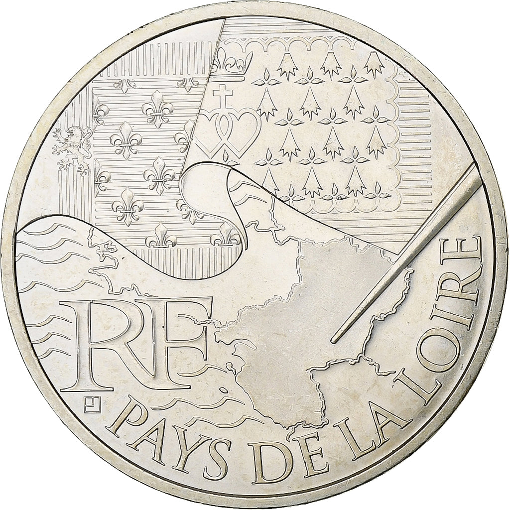 Francja, 10 Euro, 2010, Paris, Srebro, MS(64), KM:1665