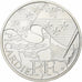 Francja, 10 Euro, 2010, Srebro, MS(64)