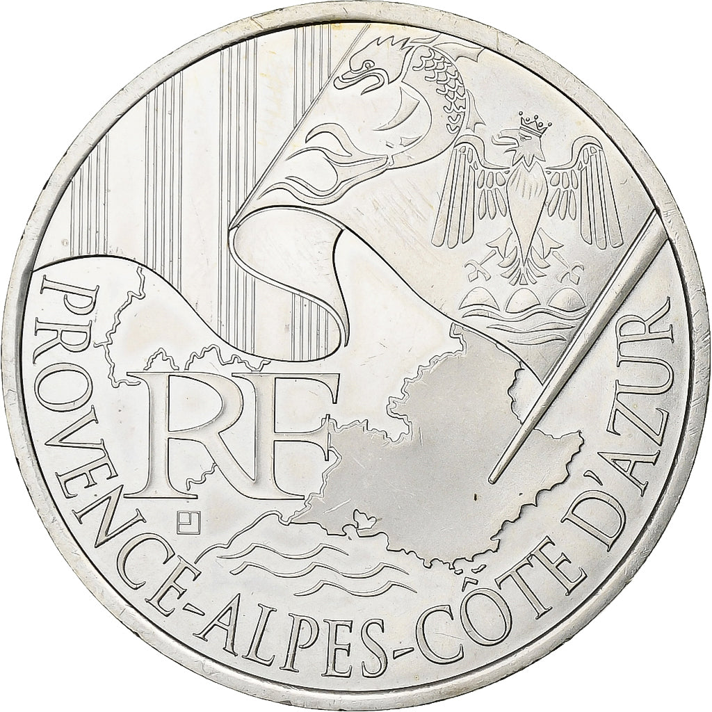 Francja, 10 Euro, 2010, Srebro, MS(65-70)