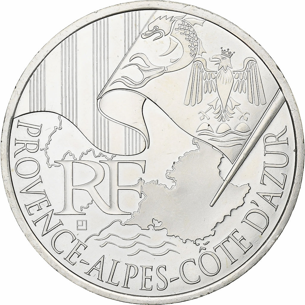 Francja, 10 Euro, 2010, Srebro, MS(65-70)