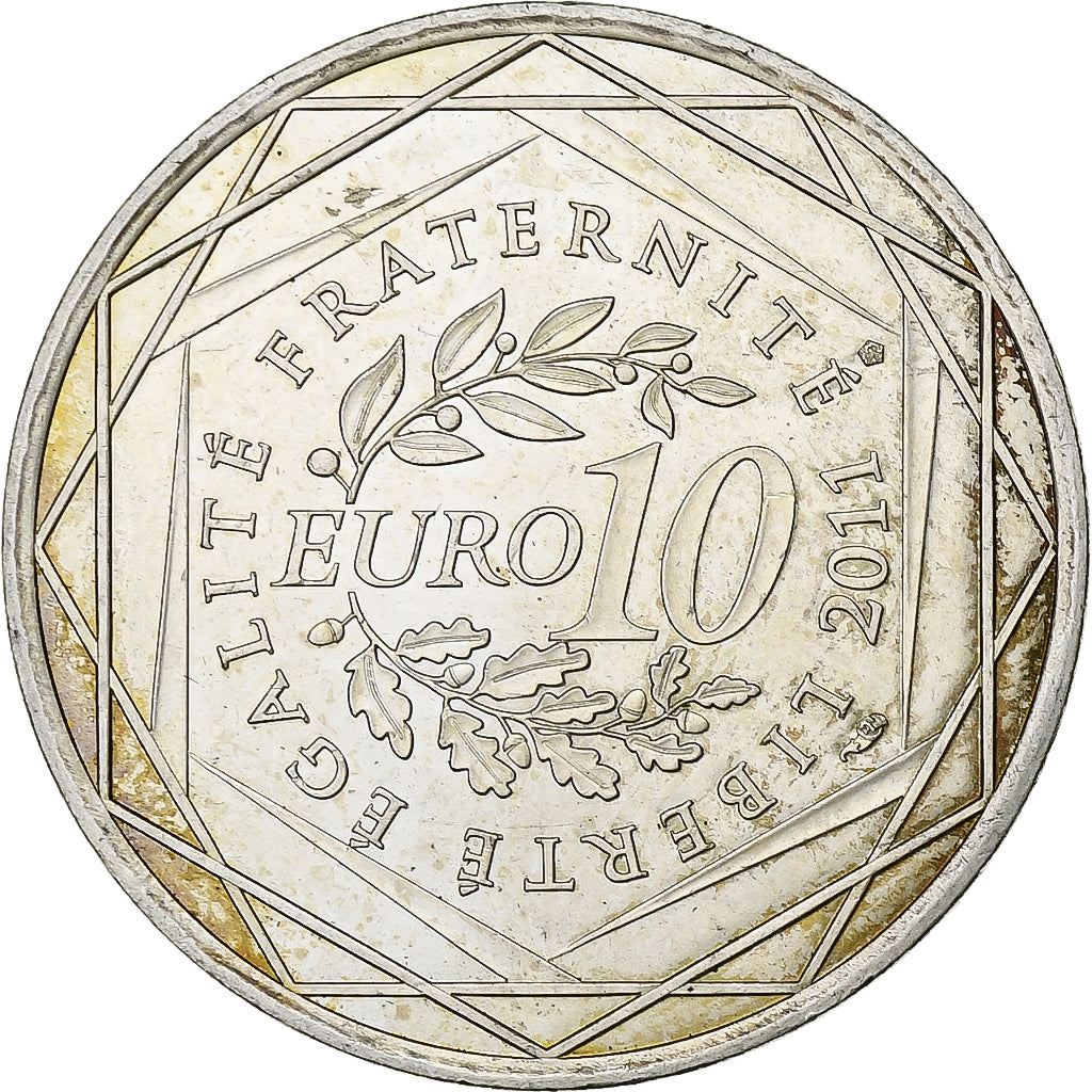 Francja, 10 Euro, Nord-Pas De Calais, 2011, Monnaie de Paris, Srebro, MS(63)