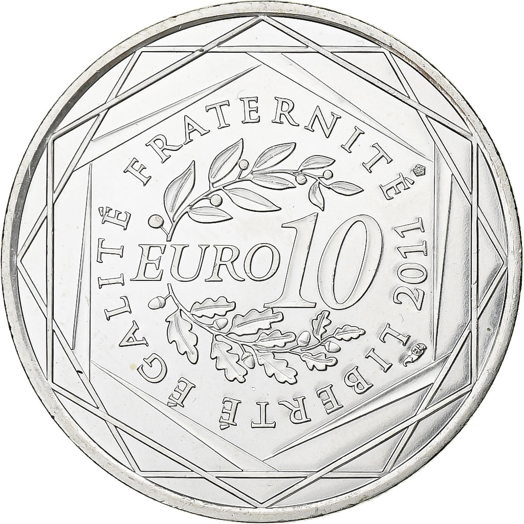 Francja, 10 Euro, Nord-Pas De Calais, 2011, Monnaie de Paris, Srebro, MS(65-70)