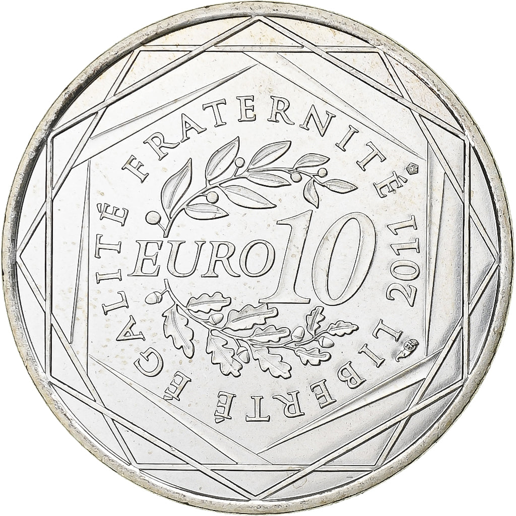 Francja, 10 Euro, Nord-Pas De Calais, 2011, Monnaie de Paris, Srebro, MS(65-70)
