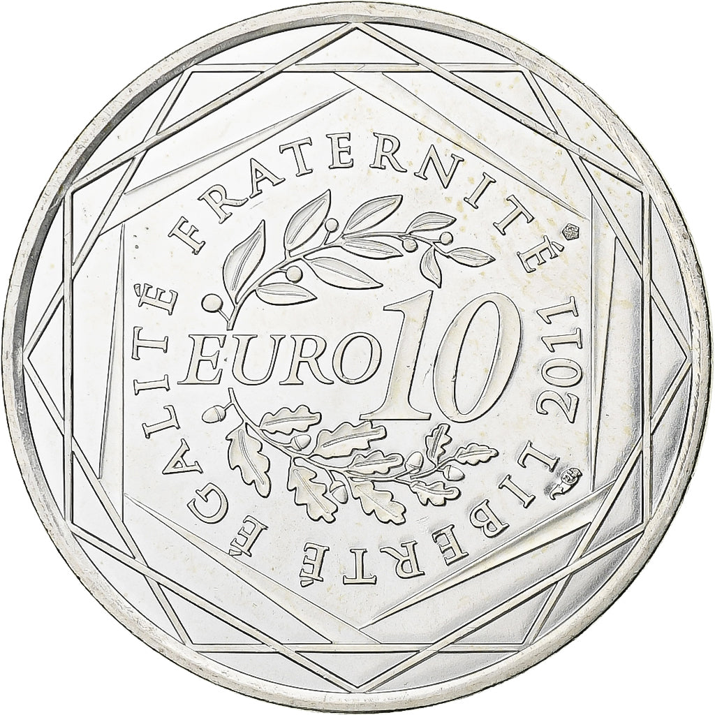 Francia, 10 Euro, 2011, Paris, Argento, FDC, KM:1745