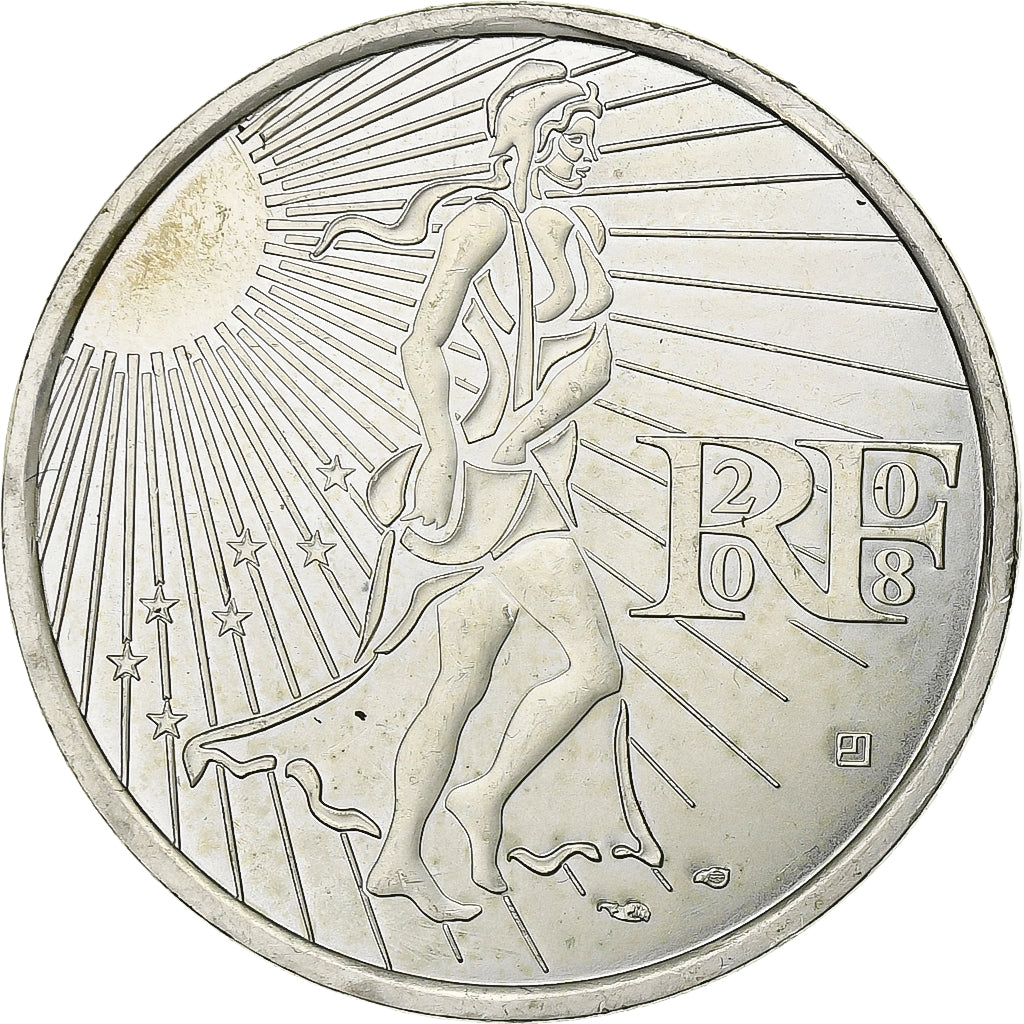 Frankrijk, 15 Euro, Semeuse, 2008, Zilver, UNC-, Gadoury:2, KM:1535