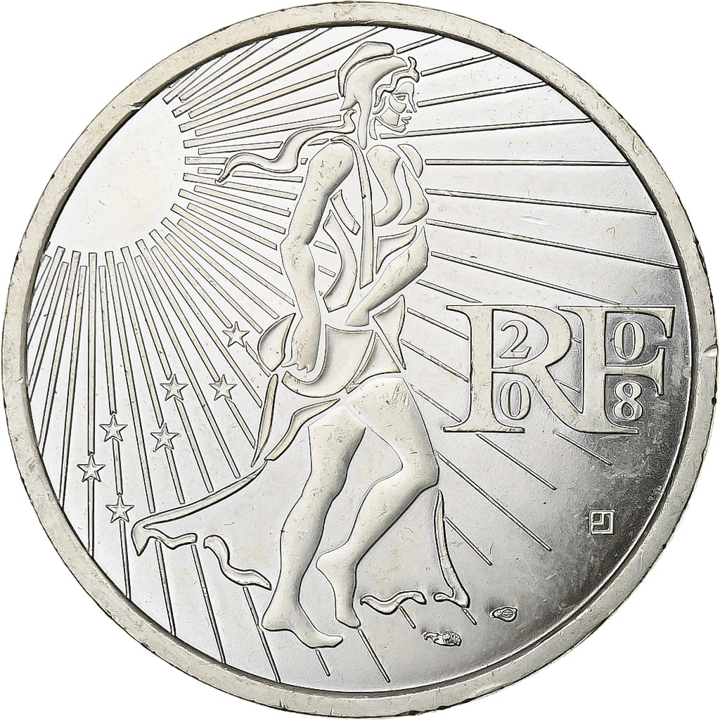 Frankreich, 15 Euro, Semeuse, 2008, Silber, UNZ, Gadoury:2, KM:1535