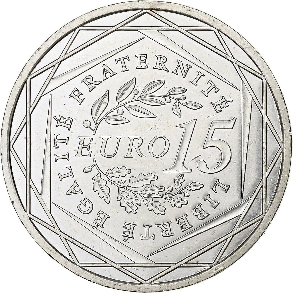 Frankreich, 15 Euro, Semeuse, 2008, Silber, UNZ, Gadoury:2, KM:1535