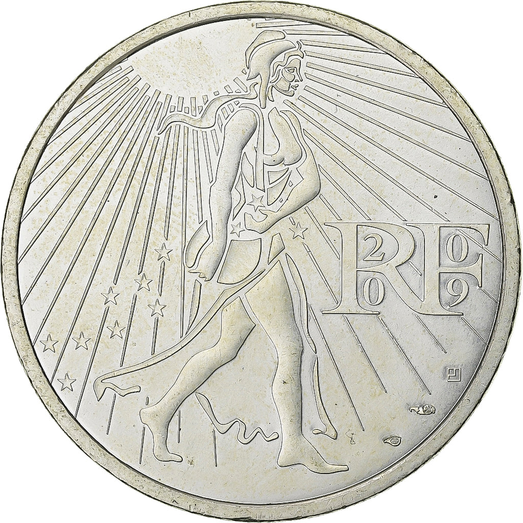 France, 25 Euro, 2009, Silver, MS(63), Gadoury:EU338, KM:1581