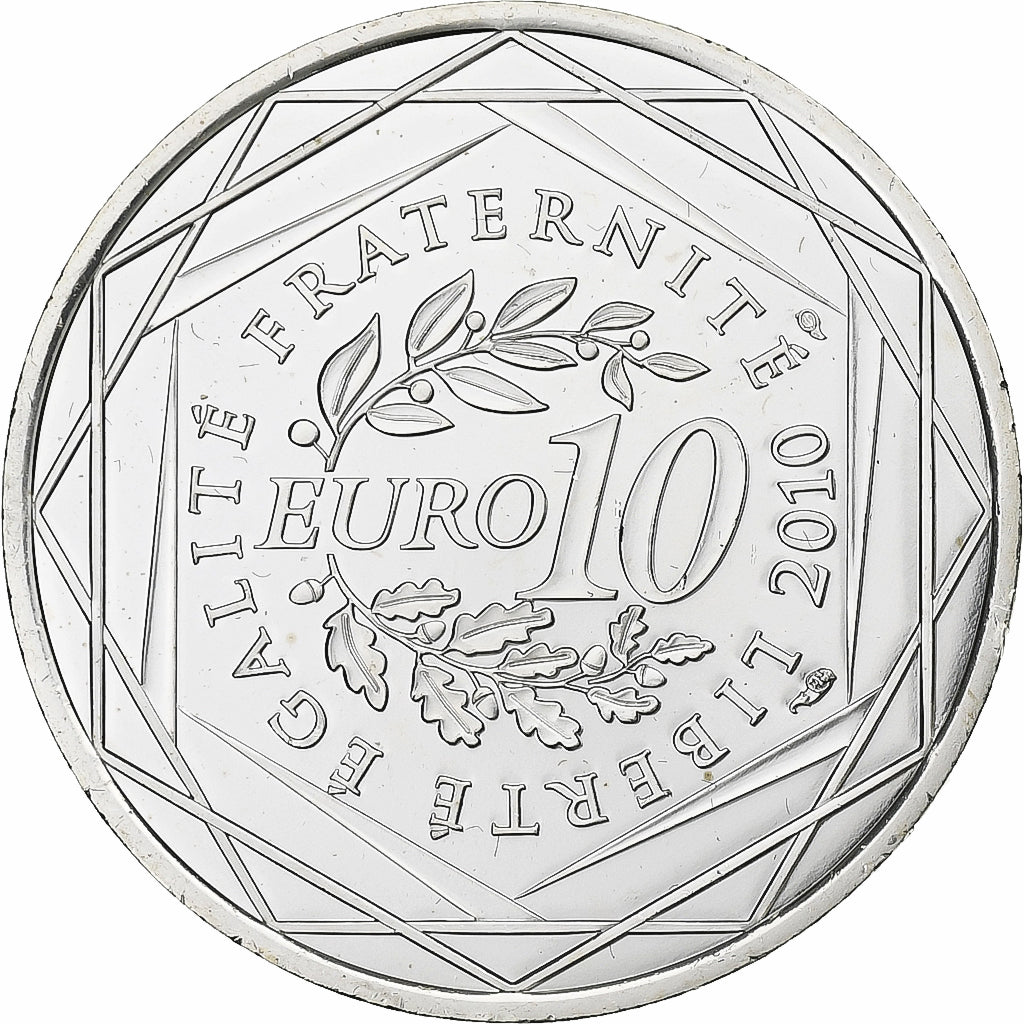 Frankrijk, 10 Euro, Euros des régions, Basse-Normandie, 2010, Paris, Zilver
