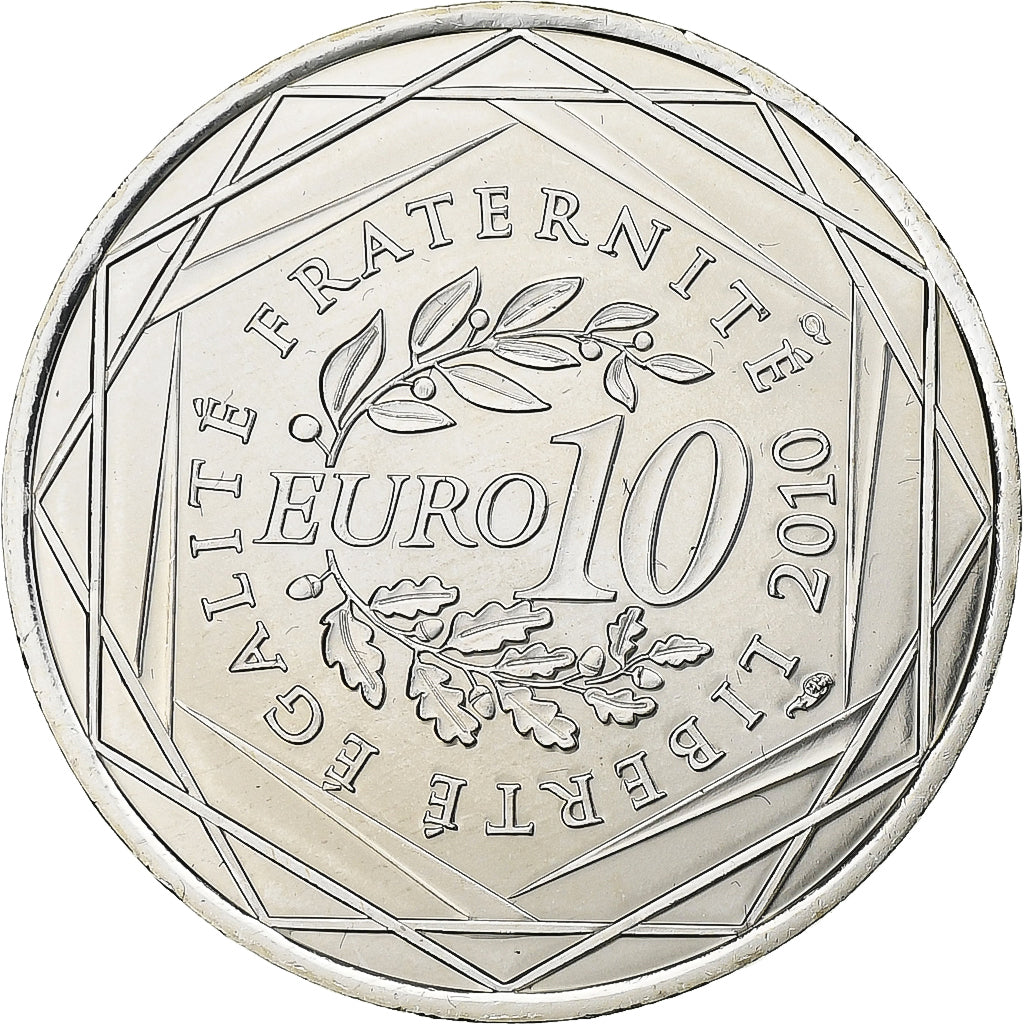 Frankreich, 10 Euro, Euros des régions, Haute-Normandie, 2010, Paris, Silber