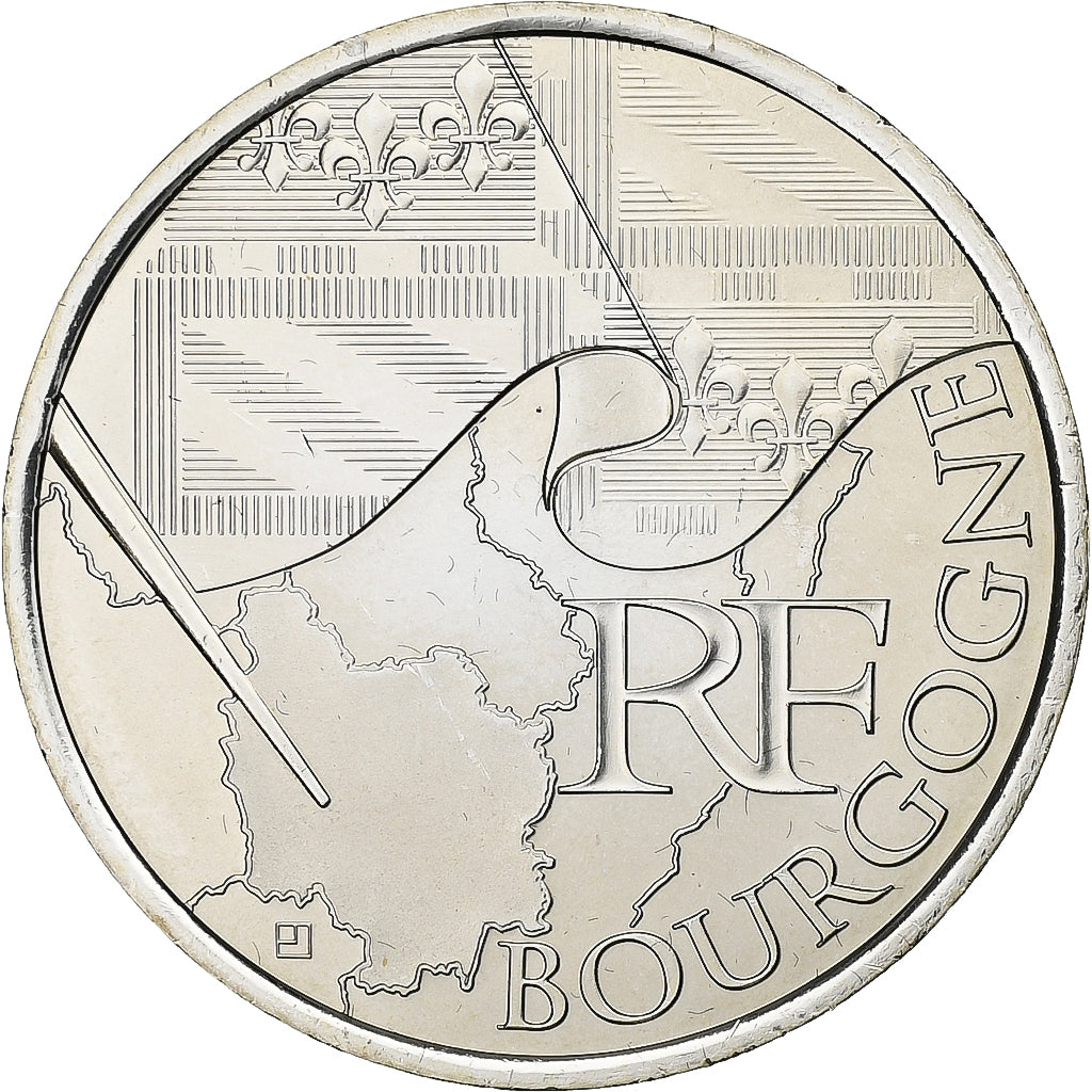 Frankreich, 10 Euro, Euros des régions, Bourgogne, 2010, Paris, Silber, STGL