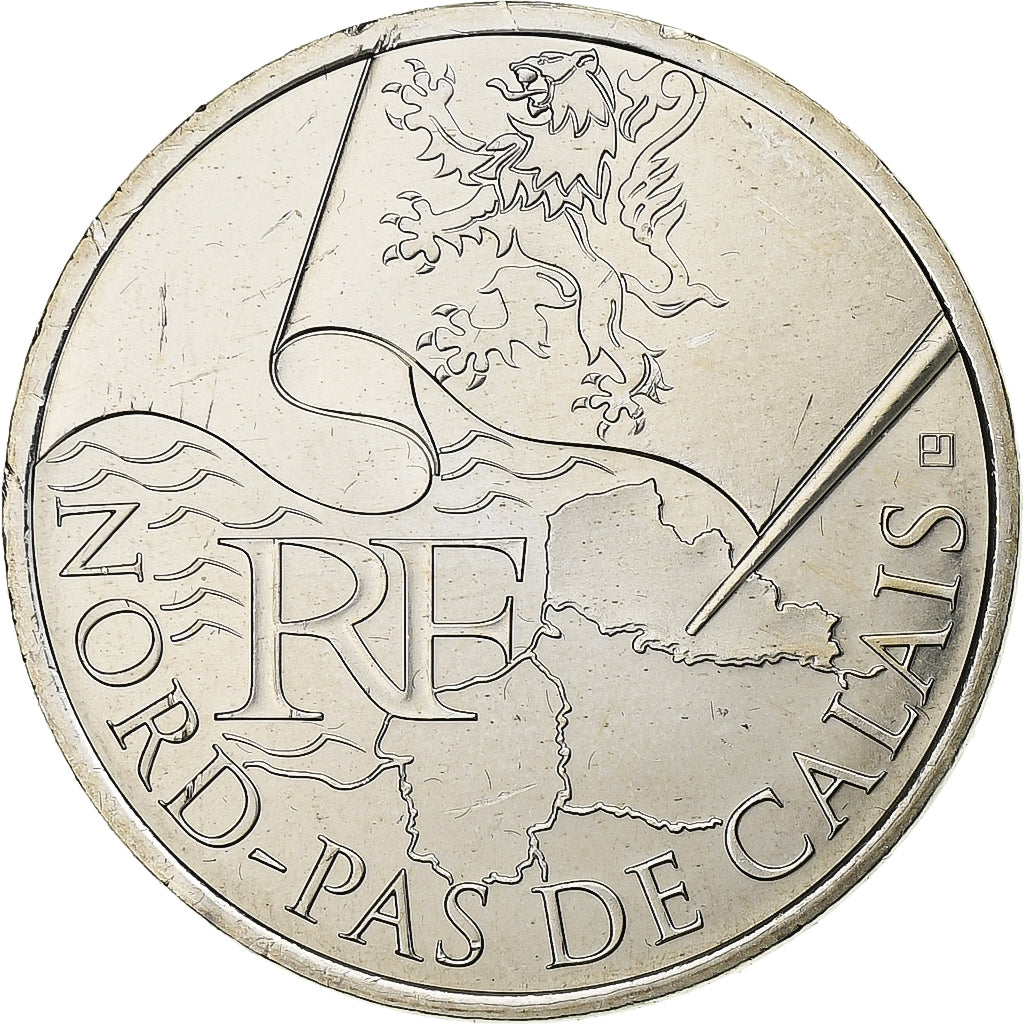 Frankreich, 10 Euro, Euros des régions, Nord-Pas De Calais, 2010, Paris