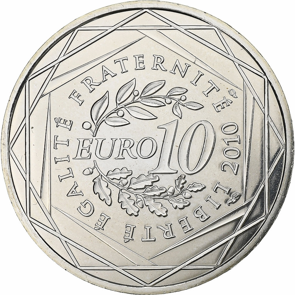 Frankreich, 10 Euro, Euros des régions, Rhône-Alpes, 2010, Paris, Silber