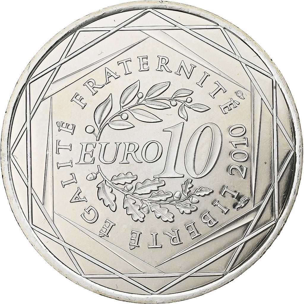 Frankreich, 10 Euro, Euros des régions, Aquitaine, 2010, Paris, Silber, STGL
