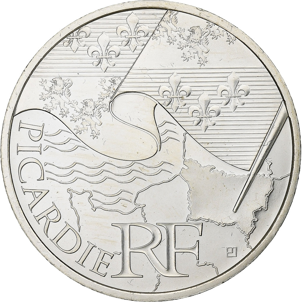 Frankreich, 10 Euro, Euros des régions, Picardie, 2010, Silber, STGL