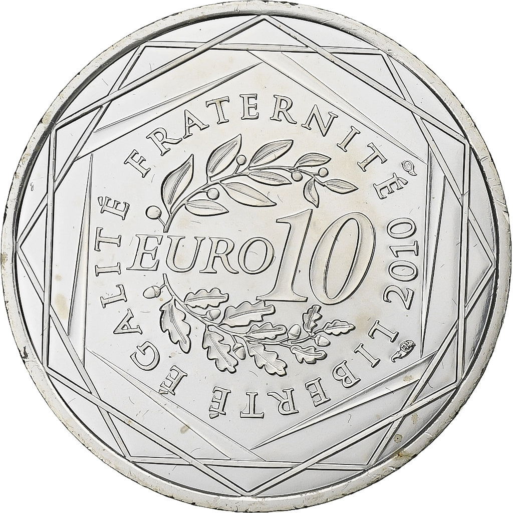 Francia, 10 Euro, Euros des régions, Guyane, 2010, Paris, Argento, FDC
