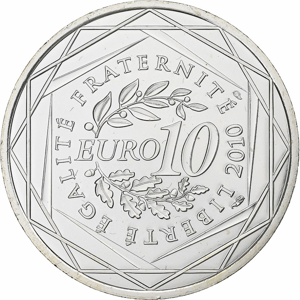 Francia, 10 Euro, Euros des régions, Guadeloupe, 2010, Paris, Argento, FDC