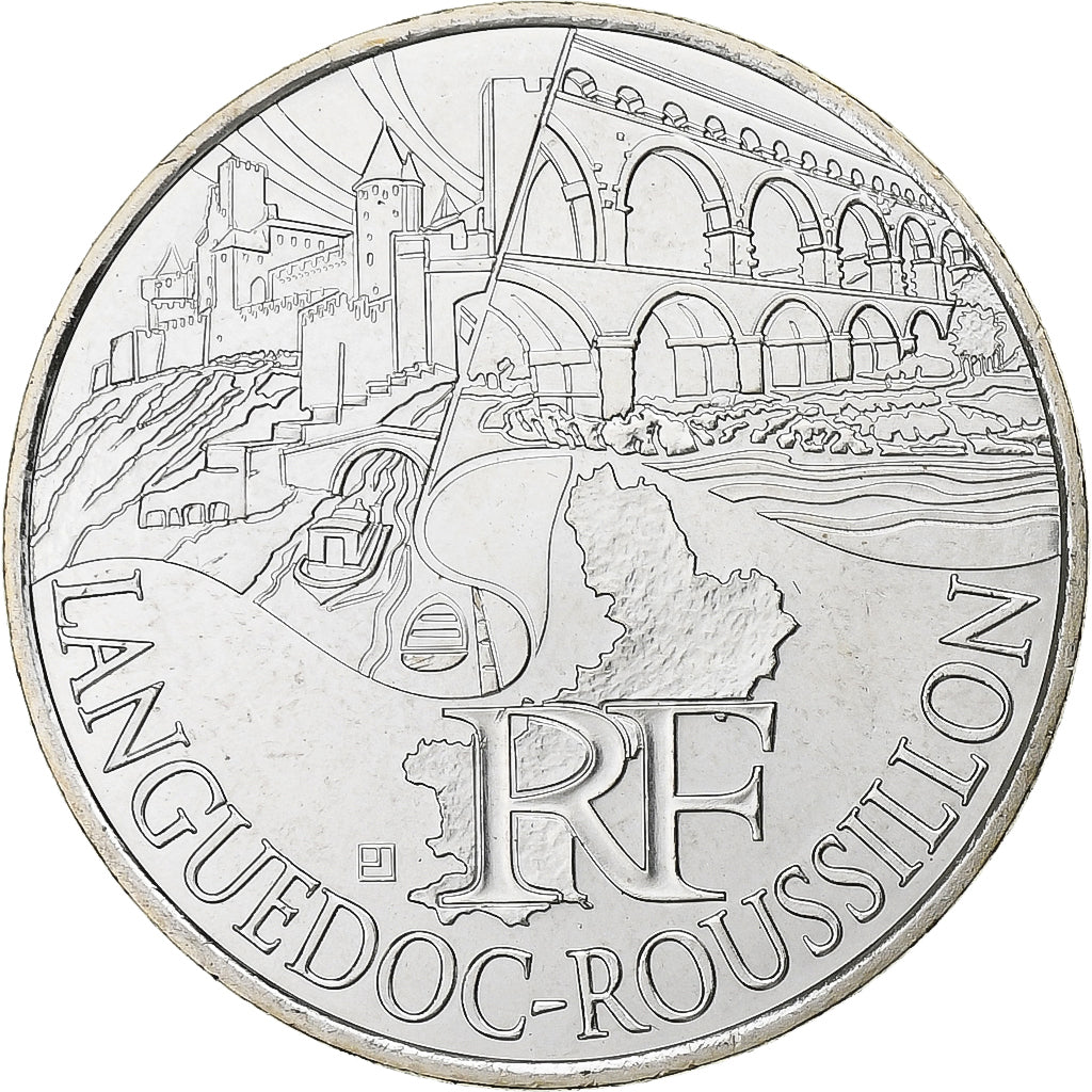 Frankreich, 10 Euro, Euros des régions, Languedoc roussillon, 2011, Paris