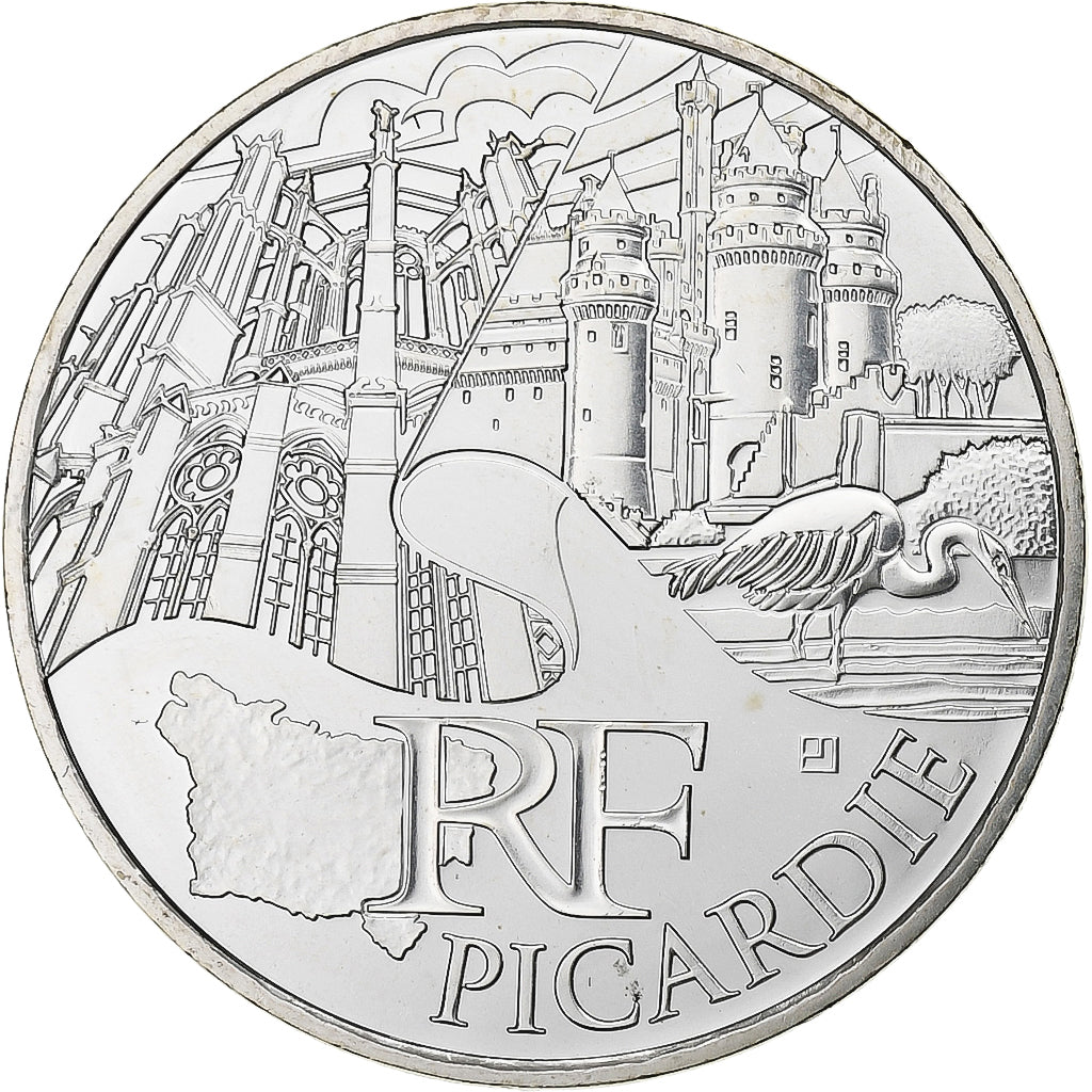 Frankreich, 10 Euro, Euros des régions, Picardie, 2011, Paris, Silber, STGL