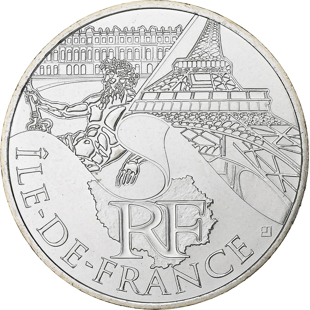 Frankreich, 10 Euro, Euros des régions, Ile De France, 2011, Paris, Silber