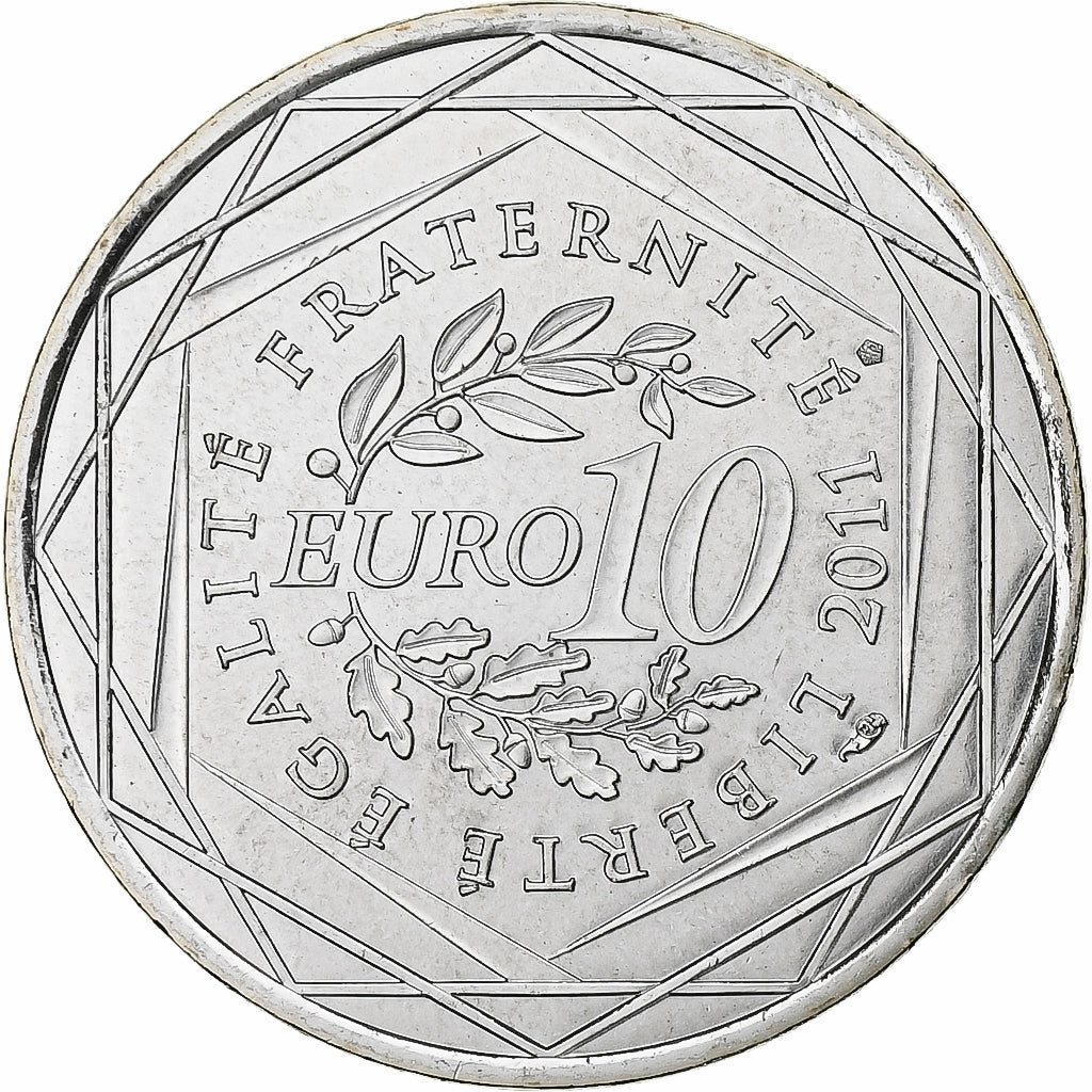 France, 10 Euro, Euros des régions, Midi-Pyrénées, 2011, Paris, Silver